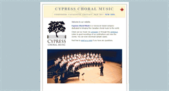 Desktop Screenshot of cypresschoral.com